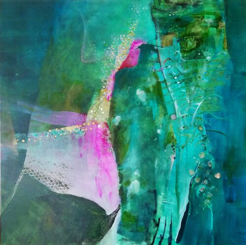 Deepwater 1 van Anja Gienger, Schilderij te koop op Singulart