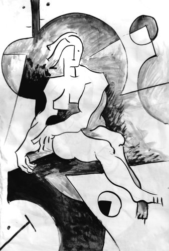 Figura de escultura 1 van Rodolfo Navarro García, Tekening te koop op Singulart