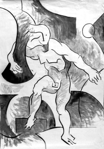 Figura de escultura 10 by Rodolfo Navarro García, Drawing for Sale on Singulart