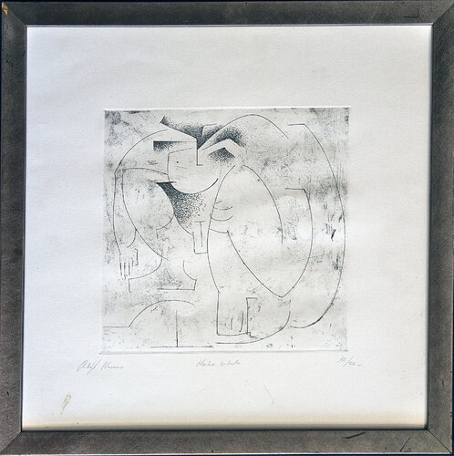 Hombre sentado by Rodolfo Navarro García, 종이 for Sale on Singulart