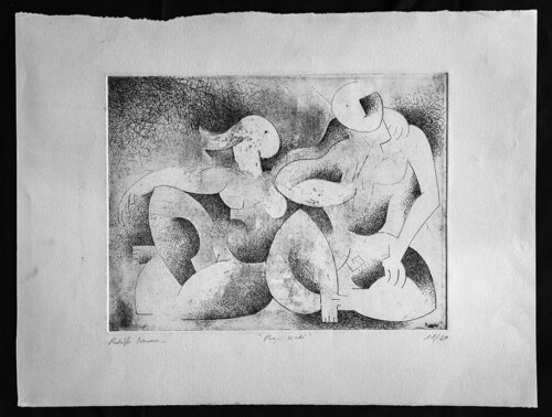 Pareja Hindú by Rodolfo Navarro García, Work on Paper for Sale on Singulart