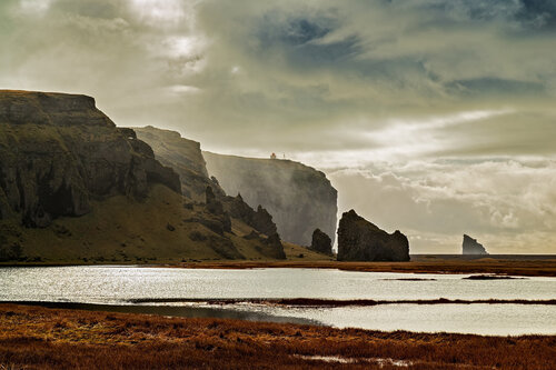 Dyrhólaey Lighthouse, Iceland by Luigi Morbidelli, 사진 for Sale on Singulart