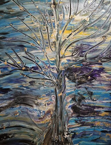 Baum der Wandlung di Helga Katharina Rauter, Pittura in vendita su Singulart