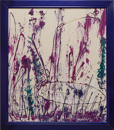 violet garden van Helga Katharina Rauter, Schilderij te koop op Singulart