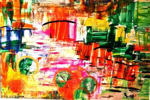 friedliches Dorf by Helga Katharina Rauter, Painting for Sale on Singulart