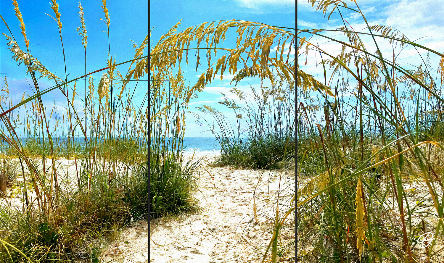 Keep Going triptych Fabio Dal Boni