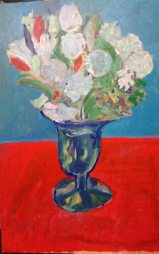 Flores y florero 1 von Juan Tanarro, Malerei kaufen auf Singulart
