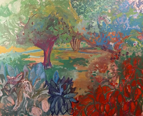 Le jardin de Pascale 3 von Juan Tanarro, Malerei kaufen auf Singulart