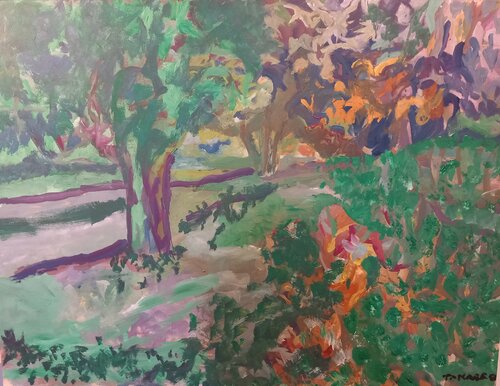 Le jardin de Pascale 5 van Juan Tanarro, Schilderij te koop op Singulart