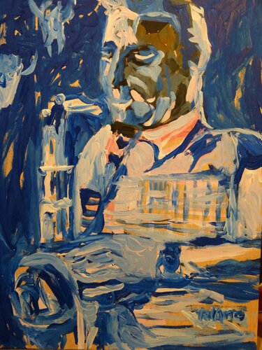 Saxofonista par Juan Tanarro, Peinture en vente sur Singulart