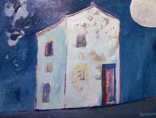 La casa de la novillera Olga Casado van Juan Tanarro, Schilderij te koop op Singulart