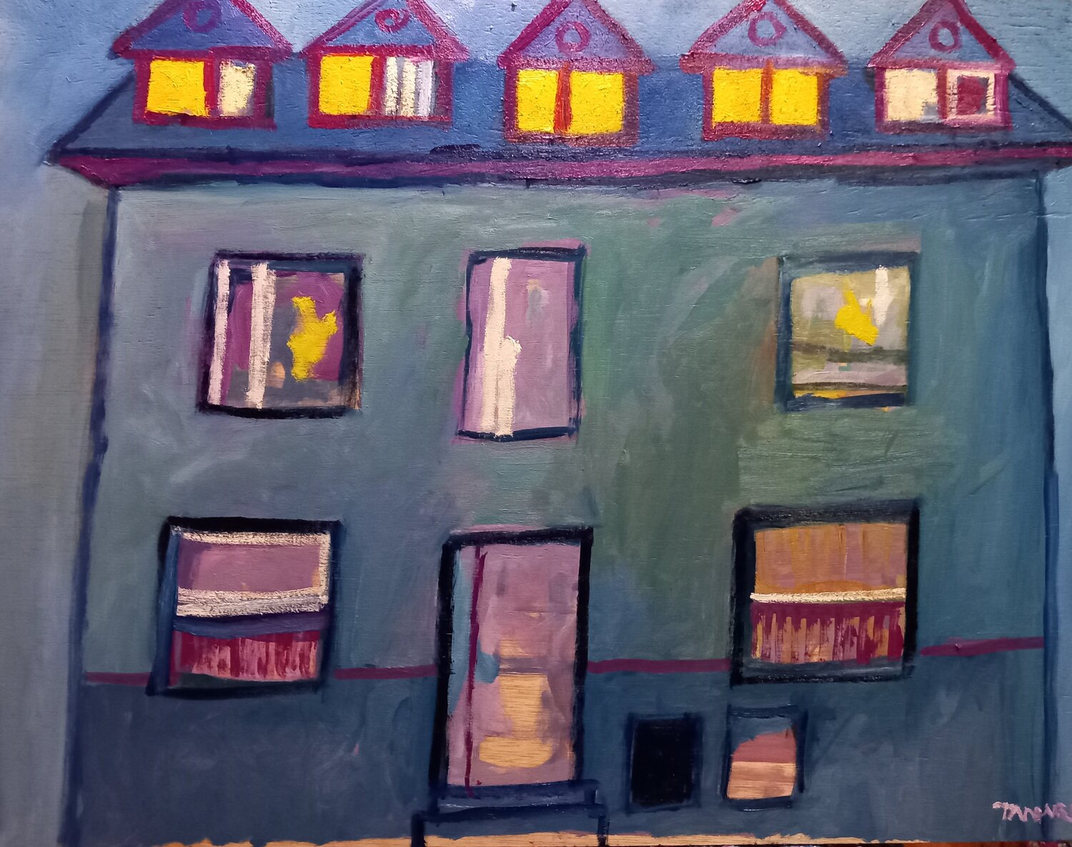 Casa de muñecas Juan Tanarro Origineel schilderij te koop