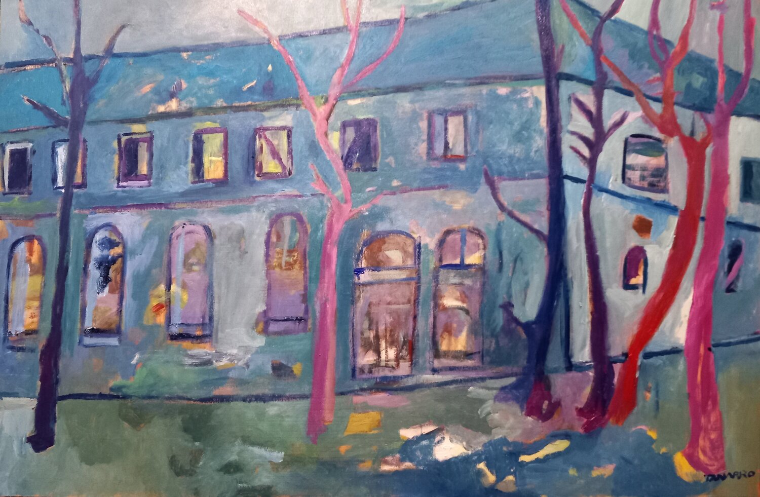 El caserón del poeta Laforgue Juan Tanarro Origineel schilderij te koop