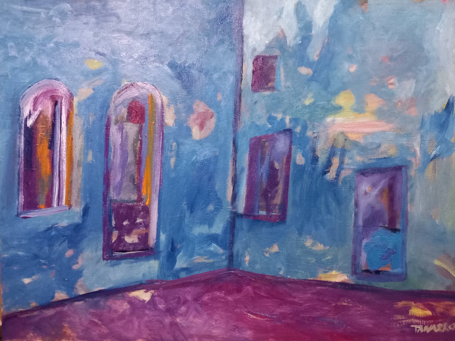 El patio seco Juan Tanarro Original painting for sale