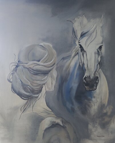 Whispers of freedom de Nazia Waqas, Pintura a la venta en Singulart