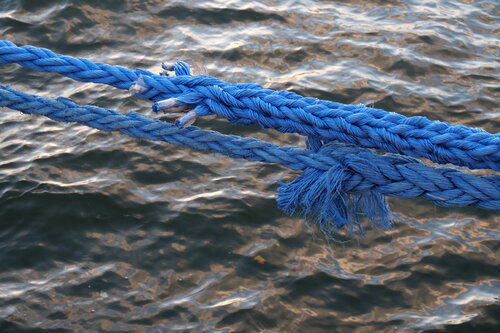 Blue ropes by Wolfgang Tuttlies-Kolberg, Digital for Sale on Singulart