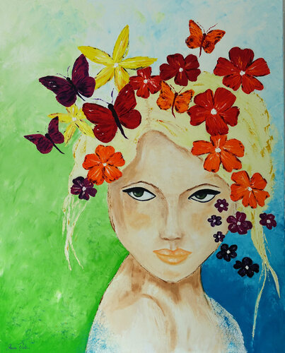 Zauberfee par Marion Dahmen, Peinture en vente sur Singulart