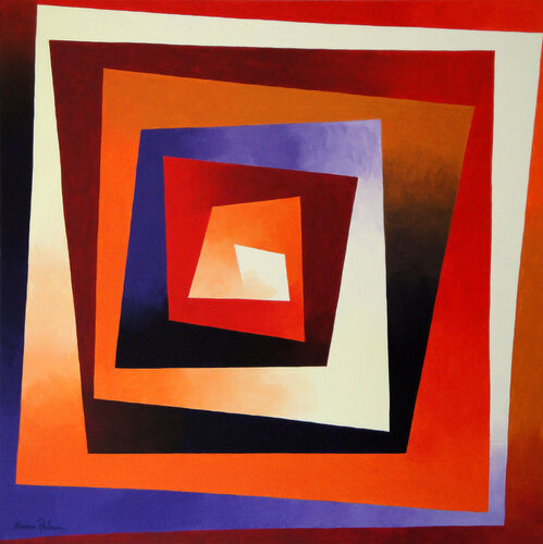 Quadrat mediterran by Marion Dahmen, Painting for Sale on Singulart