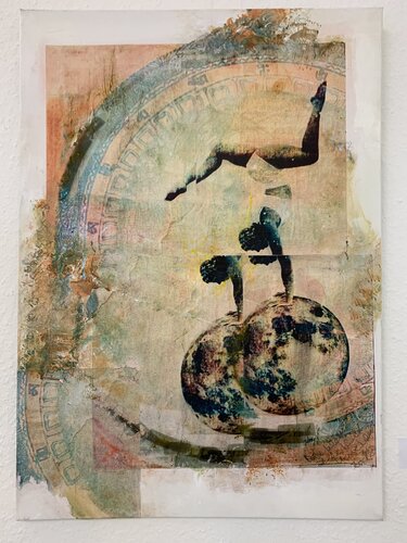 Meine Welt, deine Welt, unsere Welt di Anni Salewski, Pittura in vendita su Singulart