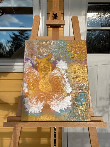 Spiritual Angel van Sara Dhillon Lissbro, Schilderij te koop op Singulart
