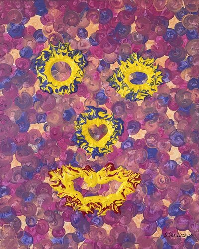 I AM the Sun von Sara Dhillon Lissbro, Malerei kaufen auf Singulart