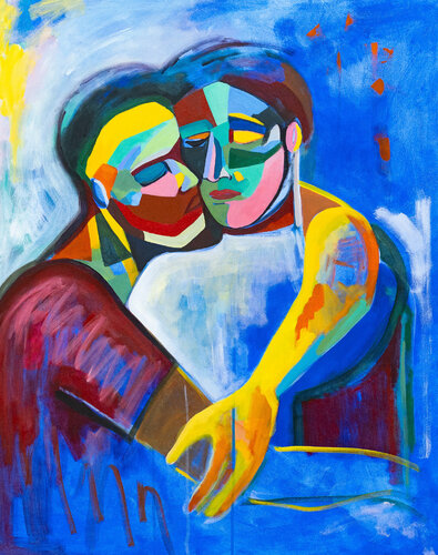 COEURS BATTANTS van Marie-Gabrielle Glock, Schilderij te koop op Singulart