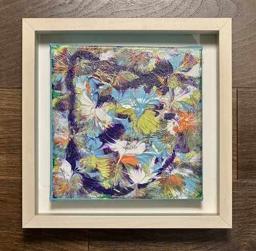 Prairie fleurie, bleu printanier par Ina Weiler, Peinture en vente sur Singulart