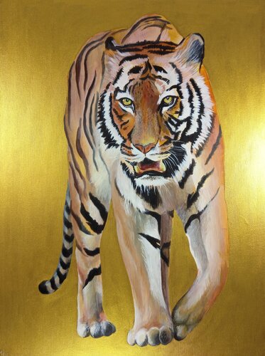 Tigre du Bengal de Marguerite de Geuser, Pintura a la venta en Singulart