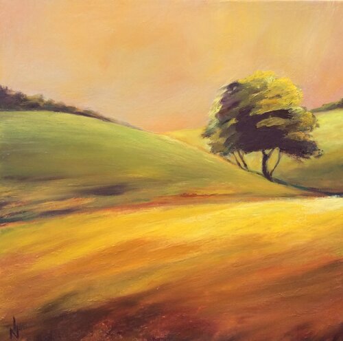 Au souffle du vent by Nathalie Le Nallio Mazza, Painting for Sale on Singulart