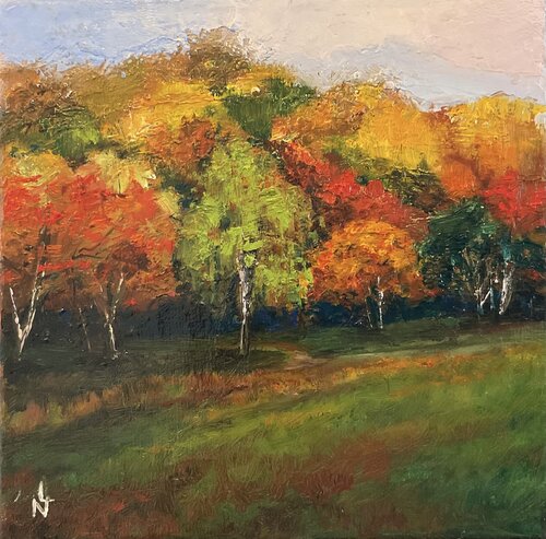 Couleurs d ´Automne van Nathalie Le Nallio Mazza, Schilderij te koop op Singulart