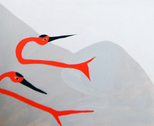 Birds dreaming of flight di WoonHyoung Choi, Pittura in vendita su Singulart