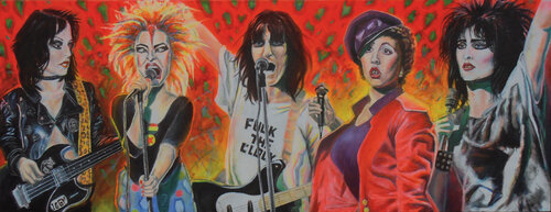 Female Punk Power von Felicitas Willgeroth, Malerei kaufen auf Singulart