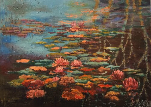 Reflection in Pound de Natalia Wüst, Pintura a la venta en Singulart