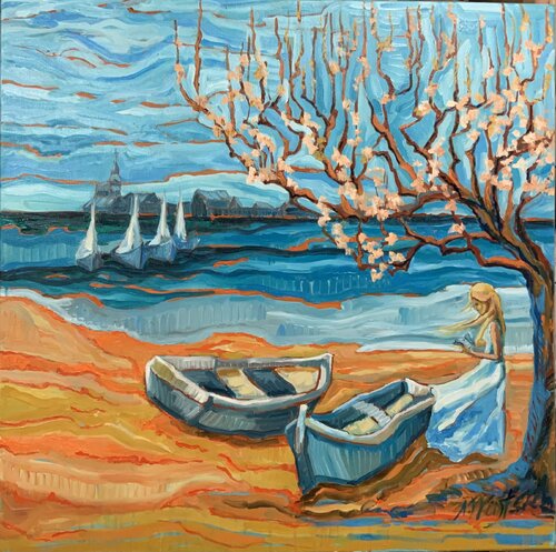 The Wind di Natalia Wüst, Pittura in vendita su Singulart