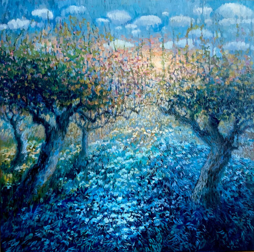 Blauen Sommer von Natalia Wüst, Malerei kaufen auf Singulart