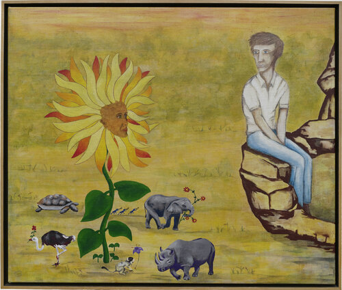 Celebrating Mother Earth van Sabrina Catowiez, Schilderij te koop op Singulart