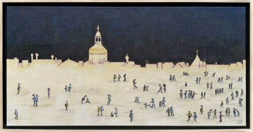 Nocturnal Meeting van Sabrina Catowiez, Schilderij te koop op Singulart