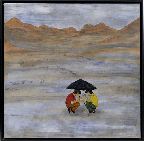 Shelter van Sabrina Catowiez, Schilderij te koop op Singulart