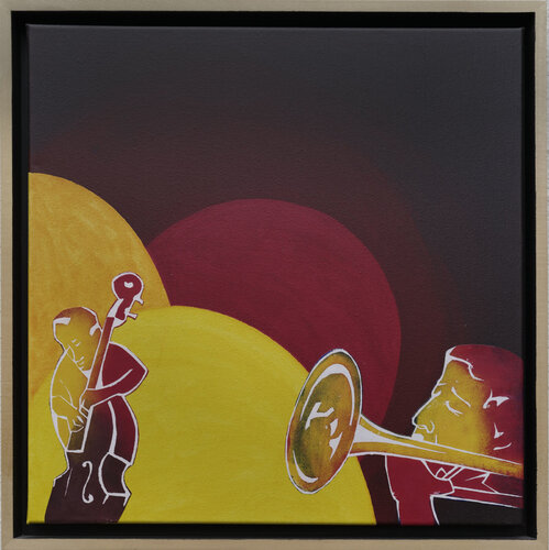 Jazz im Licht van Sabrina Catowiez, Schilderij te koop op Singulart