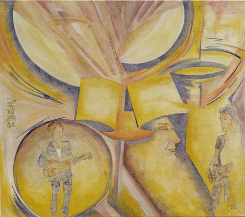 Sound Of Fratermen par Sabrina Catowiez, Peinture en vente sur Singulart