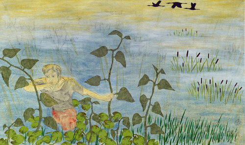 Ankunft im Morgenlicht par Sabrina Catowiez, Peinture en vente sur Singulart