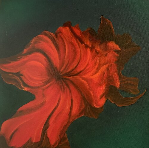 Incandescence Florale par Sylvie Roy, Peinture en vente sur Singulart