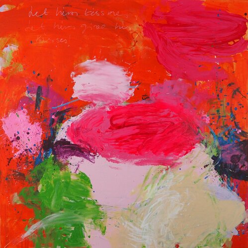 Let him kiss me, let him give his kisses van Sari Moilala, Schilderij te koop op Singulart