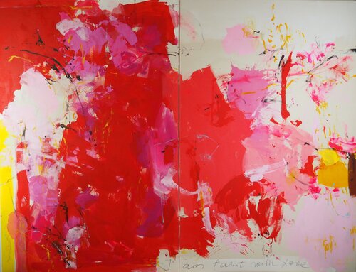 I am faint with love (Minä olen rakkaudesta sairas) van Sari Moilala, Schilderij te koop op Singulart