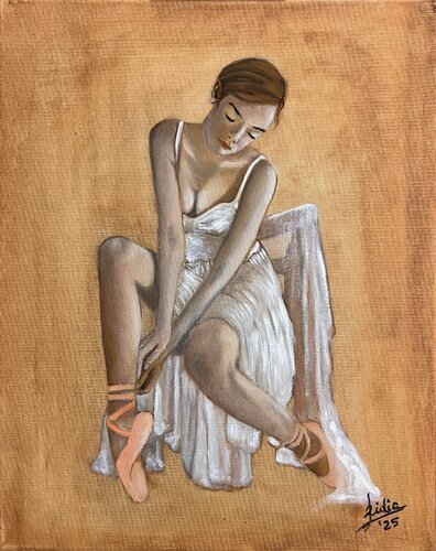 Ballerina in riposo de FIdia Farinella, Pintura a la venta en Singulart