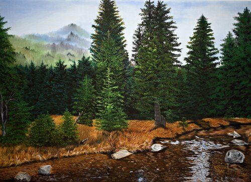Whisper of the Stream di Marija Venclova, Pittura in vendita su Singulart