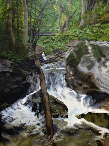 Echo of the Falls di Marija Venclova, Pittura in vendita su Singulart