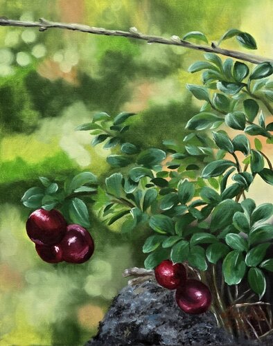 Forest Jewels di Marija Venclova, Pittura in vendita su Singulart