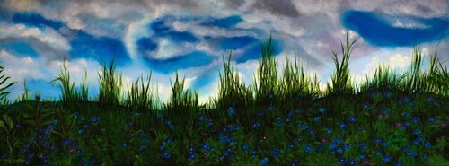 Field Flowers di Marija Venclova, Pittura in vendita su Singulart