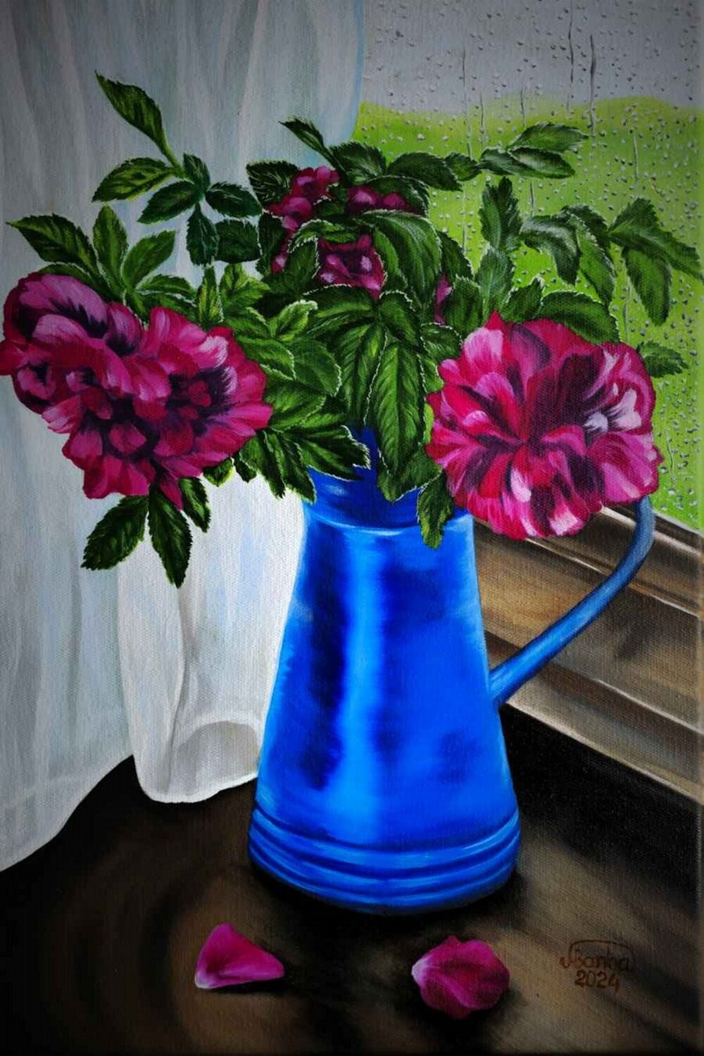 Rosehip Blossom by the Window Marija Venclova